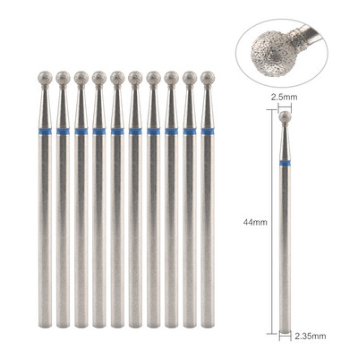 10 gab. Dimanta frēzes manikīram, elektriskie nagu urbji, piederumu pedikīra mašīnas nagu vīļu želejas noņemšanas rīks