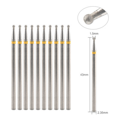 10 gab. Dimanta frēzes manikīram, elektriskie nagu urbji, piederumu pedikīra mašīnas nagu vīļu želejas noņemšanas rīks