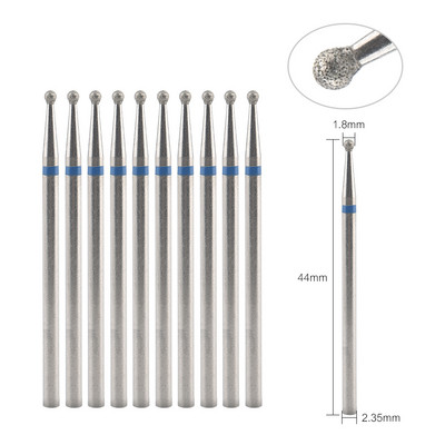 10 gab. Dimanta frēzes manikīram, elektriskie nagu urbji, piederumu pedikīra mašīnas nagu vīļu želejas noņemšanas rīks