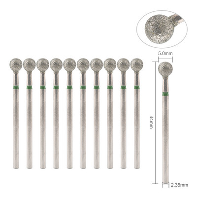 10 gab. Dimanta frēzes manikīram, elektriskie nagu urbji, piederumu pedikīra mašīnas nagu vīļu želejas noņemšanas rīks