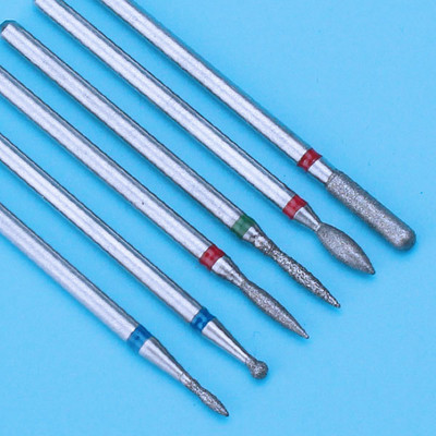 6PCS Glodalo za manikuru Dijamantna keramička svrdla za nokte Glodala za uklanjanje Set glodala za nokte Električni alatni strojevi za manikuru