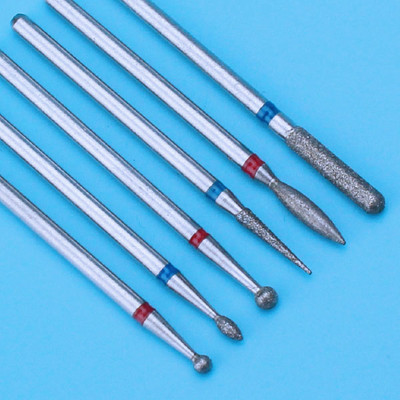 6PCS Glodalo za manikuru Dijamantna keramička svrdla za nokte Glodala za uklanjanje Set glodala za nokte Električni alatni strojevi za manikuru