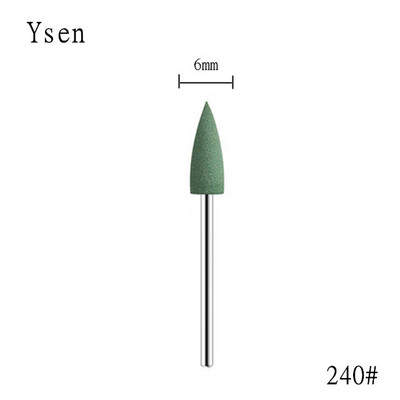 1 gab. Cuspidal galviņa 7 krāsas Gumijas un silīcija karbīda nagu buferis Elektriskā manikīra mašīna nagu urbjmašīna Piederumi Instrumenti Nagu uzgaļi
