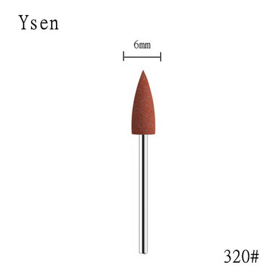 1 gab. Cuspidal galviņa 7 krāsas Gumijas un silīcija karbīda nagu buferis Elektriskā manikīra mašīna nagu urbjmašīna Piederumi Instrumenti Nagu uzgaļi