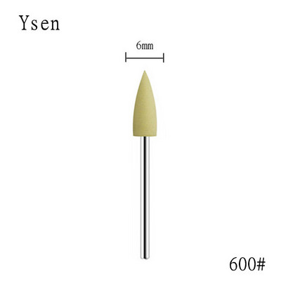 1 gab. Cuspidal galviņa 7 krāsas Gumijas un silīcija karbīda nagu buferis Elektriskā manikīra mašīna nagu urbjmašīna Piederumi Instrumenti Nagu uzgaļi