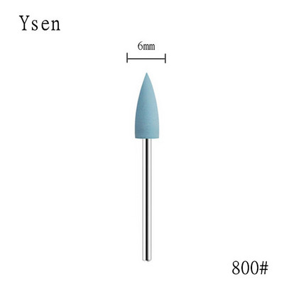 1 gab. Cuspidal galviņa 7 krāsas Gumijas un silīcija karbīda nagu buferis Elektriskā manikīra mašīna nagu urbjmašīna Piederumi Instrumenti Nagu uzgaļi