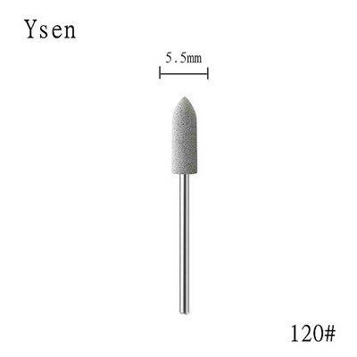 1 gab. Cuspidal galviņa 7 krāsas Gumijas un silīcija karbīda nagu buferis Elektriskā manikīra mašīna nagu urbjmašīna Piederumi Instrumenti Nagu uzgaļi