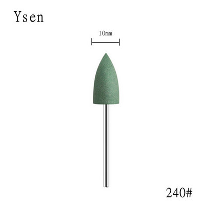 1 gab. Cuspidal galviņa 7 krāsas Gumijas un silīcija karbīda nagu buferis Elektriskā manikīra mašīna nagu urbjmašīna Piederumi Instrumenti Nagu uzgaļi