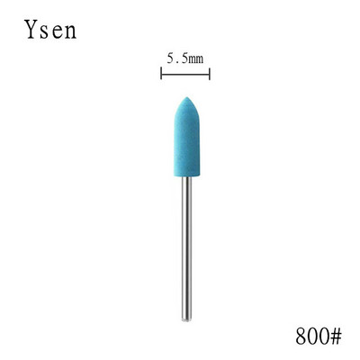 1 gab. Cuspidal galviņa 7 krāsas Gumijas un silīcija karbīda nagu buferis Elektriskā manikīra mašīna nagu urbjmašīna Piederumi Instrumenti Nagu uzgaļi