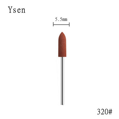 1 gab. Cuspidal galviņa 7 krāsas Gumijas un silīcija karbīda nagu buferis Elektriskā manikīra mašīna nagu urbjmašīna Piederumi Instrumenti Nagu uzgaļi