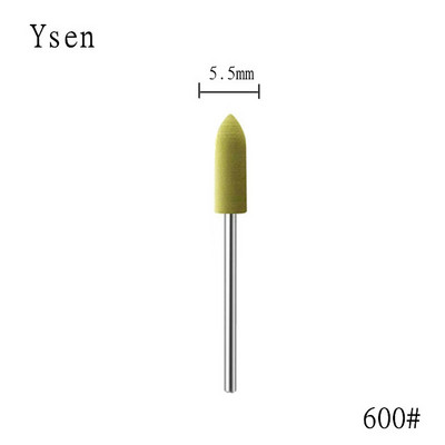 1 gab. Cuspidal galviņa 7 krāsas Gumijas un silīcija karbīda nagu buferis Elektriskā manikīra mašīna nagu urbjmašīna Piederumi Instrumenti Nagu uzgaļi