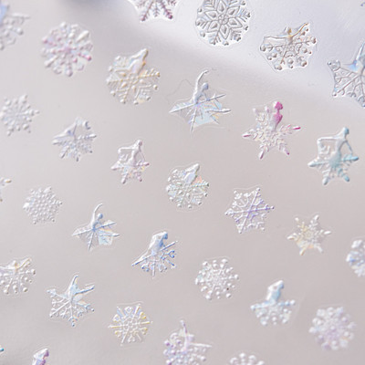 Shell Light Fragment Flash Rozā Ziemassvētku Augstas kvalitātes nagu uzlīmes Dizaina Dekorācijas Uzlīmes DIY Manikīrs T-3606