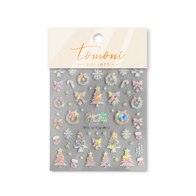 Shell Light Fragment Flash Rozā Ziemassvētku Augstas kvalitātes nagu uzlīmes Dizaina Dekorācijas Uzlīmes DIY Manikīrs T-3606