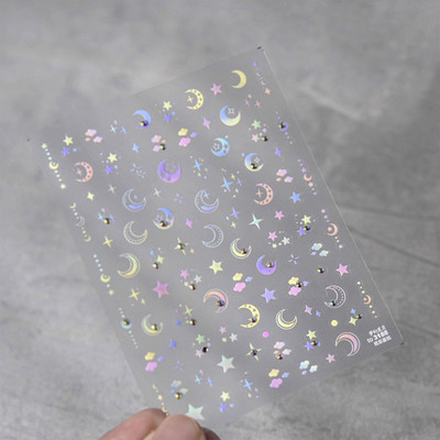 Shell Light Fragment Flash Rozā Ziemassvētku Augstas kvalitātes nagu uzlīmes Dizaina Dekorācijas Uzlīmes DIY Manikīrs T-3606