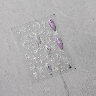 Shell Light Fragment Flash Rozā Ziemassvētku Augstas kvalitātes nagu uzlīmes Dizaina Dekorācijas Uzlīmes DIY Manikīrs T-3606