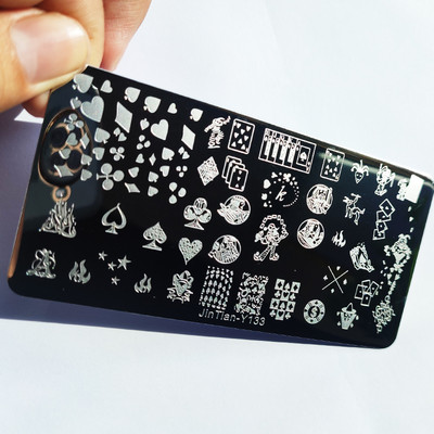 Valentinovo Tanjuri za utiskivanje noktiju Cvijet ruže Ljubavna tema Mašna Crtani tanjuri za ukrašavanje noktiju Alati za šablone za dizajn noktiju od nehrđajućeg čelika