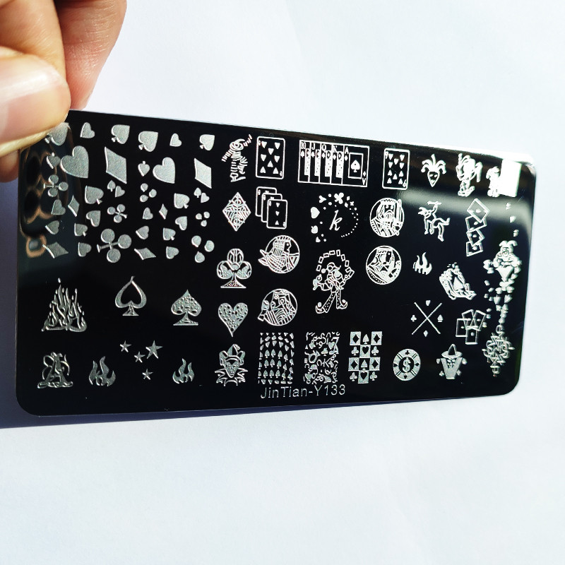 Valentinovo Tanjuri za utiskivanje noktiju Cvijet ruže Ljubavna tema Mašna Crtani tanjuri za ukrašavanje noktiju Alati za šablone za dizajn noktiju od nehrđajućeg čelika