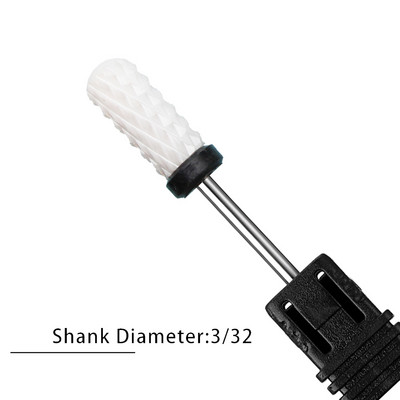 Nagu urbji Flame Keramikas griezēji manikīram Elektriskā pedikīra nagu uzgaļi Gēla lakas noņemšanas vīles Burr nagu aksesuāri