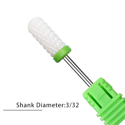 Nagu urbji Flame Keramikas griezēji manikīram Elektriskā pedikīra nagu uzgaļi Gēla lakas noņemšanas vīles Burr nagu aksesuāri