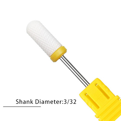 Nagu urbji Flame Keramikas griezēji manikīram Elektriskā pedikīra nagu uzgaļi Gēla lakas noņemšanas vīles Burr nagu aksesuāri