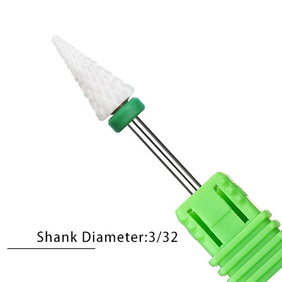 Nagu urbji Flame Keramikas griezēji manikīram Elektriskā pedikīra nagu uzgaļi Gēla lakas noņemšanas vīles Burr nagu aksesuāri