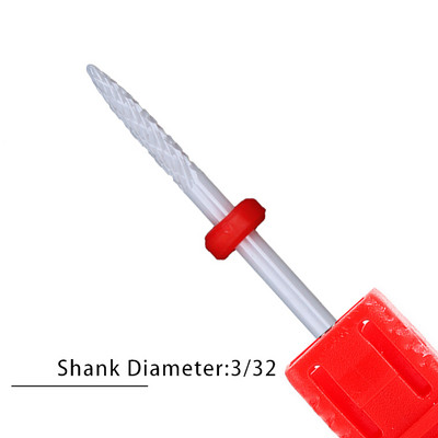 Nagu urbji Flame Keramikas griezēji manikīram Elektriskā pedikīra nagu uzgaļi Gēla lakas noņemšanas vīles Burr nagu aksesuāri