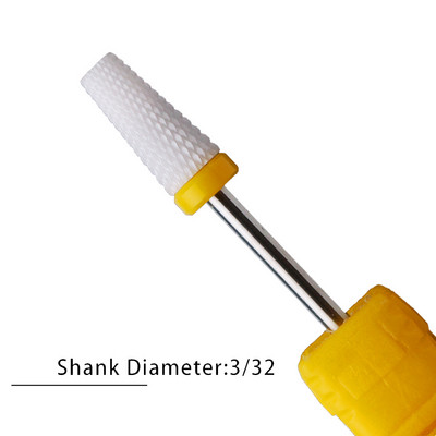 Nagu urbji Flame Keramikas griezēji manikīram Elektriskā pedikīra nagu uzgaļi Gēla lakas noņemšanas vīles Burr nagu aksesuāri