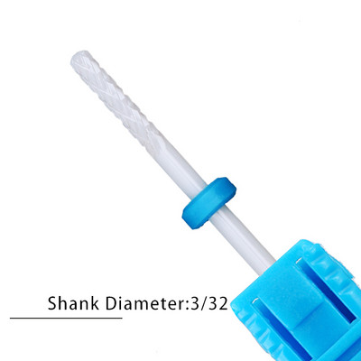 Nagu urbji Flame Keramikas griezēji manikīram Elektriskā pedikīra nagu uzgaļi Gēla lakas noņemšanas vīles Burr nagu aksesuāri