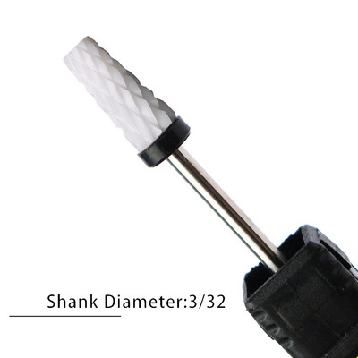 Nagu urbji Flame Keramikas griezēji manikīram Elektriskā pedikīra nagu uzgaļi Gēla lakas noņemšanas vīles Burr nagu aksesuāri