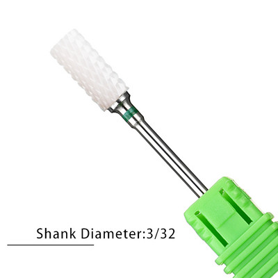 Nagu urbji Flame Keramikas griezēji manikīram Elektriskā pedikīra nagu uzgaļi Gēla lakas noņemšanas vīles Burr nagu aksesuāri