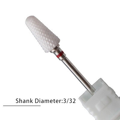 Nagu urbji Flame Keramikas griezēji manikīram Elektriskā pedikīra nagu uzgaļi Gēla lakas noņemšanas vīles Burr nagu aksesuāri