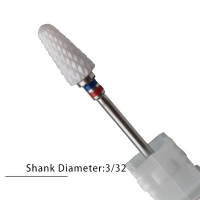 Nagu urbji Flame Keramikas griezēji manikīram Elektriskā pedikīra nagu uzgaļi Gēla lakas noņemšanas vīles Burr nagu aksesuāri