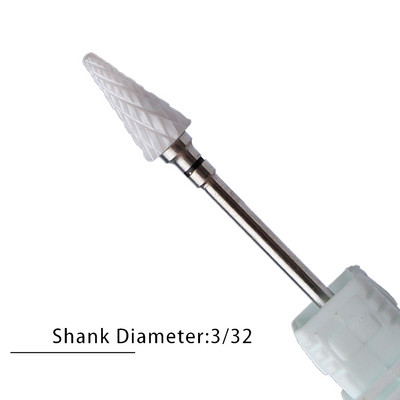 Nagu urbji Flame Keramikas griezēji manikīram Elektriskā pedikīra nagu uzgaļi Gēla lakas noņemšanas vīles Burr nagu aksesuāri