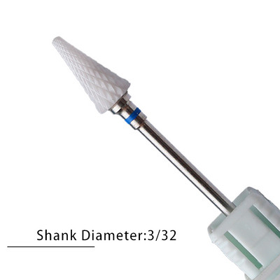 Nagu urbji Flame Keramikas griezēji manikīram Elektriskā pedikīra nagu uzgaļi Gēla lakas noņemšanas vīles Burr nagu aksesuāri