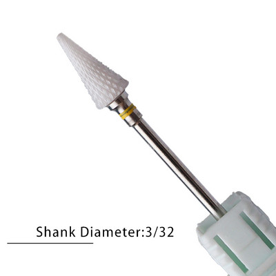 Nagu urbji Flame Keramikas griezēji manikīram Elektriskā pedikīra nagu uzgaļi Gēla lakas noņemšanas vīles Burr nagu aksesuāri