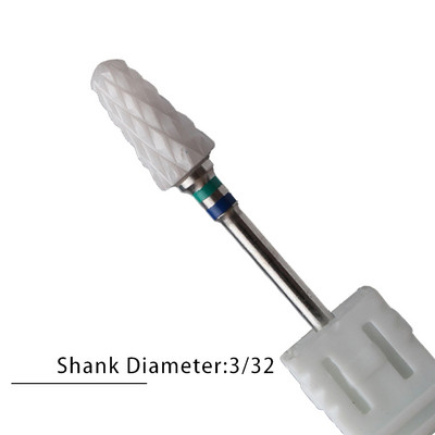 Nagu urbji Flame Keramikas griezēji manikīram Elektriskā pedikīra nagu uzgaļi Gēla lakas noņemšanas vīles Burr nagu aksesuāri