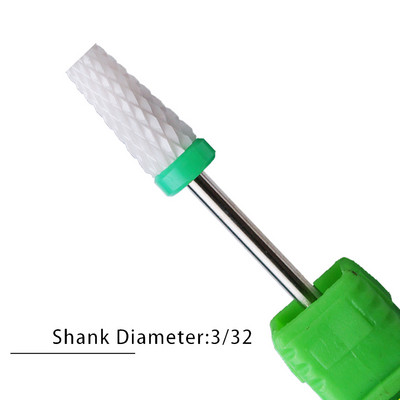 Nagu urbji Flame Keramikas griezēji manikīram Elektriskā pedikīra nagu uzgaļi Gēla lakas noņemšanas vīles Burr nagu aksesuāri