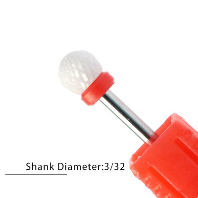 Nagu urbji Flame Keramikas griezēji manikīram Elektriskā pedikīra nagu uzgaļi Gēla lakas noņemšanas vīles Burr nagu aksesuāri