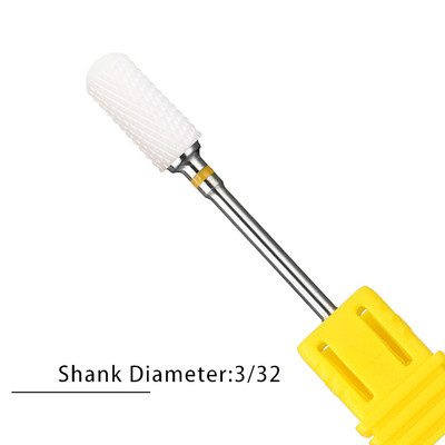 Nagu urbji Flame Keramikas griezēji manikīram Elektriskā pedikīra nagu uzgaļi Gēla lakas noņemšanas vīles Burr nagu aksesuāri