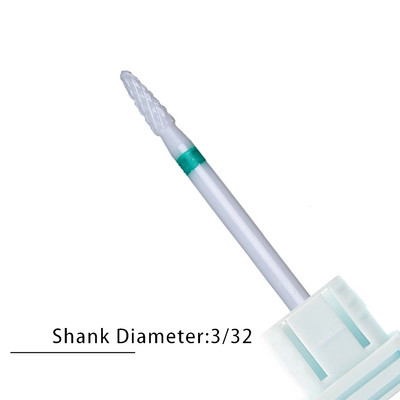 Nagu urbji Flame Keramikas griezēji manikīram Elektriskā pedikīra nagu uzgaļi Gēla lakas noņemšanas vīles Burr nagu aksesuāri