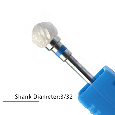 Nagu urbji Flame Keramikas griezēji manikīram Elektriskā pedikīra nagu uzgaļi Gēla lakas noņemšanas vīles Burr nagu aksesuāri