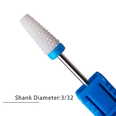 Nagu urbji Flame Keramikas griezēji manikīram Elektriskā pedikīra nagu uzgaļi Gēla lakas noņemšanas vīles Burr nagu aksesuāri