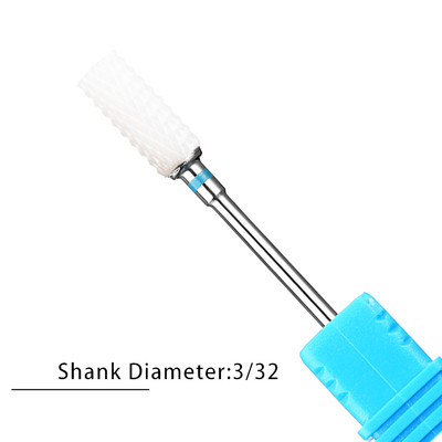 Nagu urbji Flame Keramikas griezēji manikīram Elektriskā pedikīra nagu uzgaļi Gēla lakas noņemšanas vīles Burr nagu aksesuāri