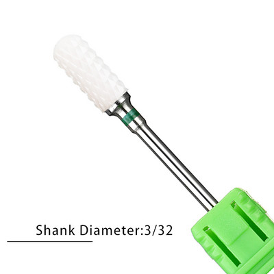 Nagu urbji Flame Keramikas griezēji manikīram Elektriskā pedikīra nagu uzgaļi Gēla lakas noņemšanas vīles Burr nagu aksesuāri