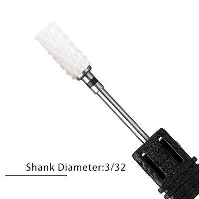 Nagu urbji Flame Keramikas griezēji manikīram Elektriskā pedikīra nagu uzgaļi Gēla lakas noņemšanas vīles Burr nagu aksesuāri