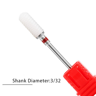 Nagu urbji Flame Keramikas griezēji manikīram Elektriskā pedikīra nagu uzgaļi Gēla lakas noņemšanas vīles Burr nagu aksesuāri