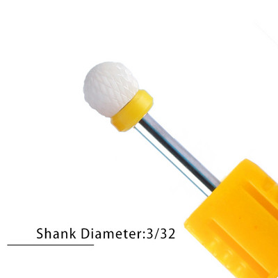 Nagu urbji Flame Keramikas griezēji manikīram Elektriskā pedikīra nagu uzgaļi Gēla lakas noņemšanas vīles Burr nagu aksesuāri