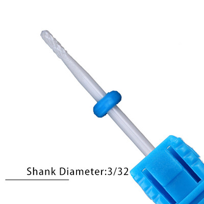 Nagu urbji Flame Keramikas griezēji manikīram Elektriskā pedikīra nagu uzgaļi Gēla lakas noņemšanas vīles Burr nagu aksesuāri