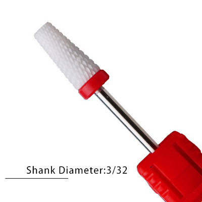 Nagu urbji Flame Keramikas griezēji manikīram Elektriskā pedikīra nagu uzgaļi Gēla lakas noņemšanas vīles Burr nagu aksesuāri