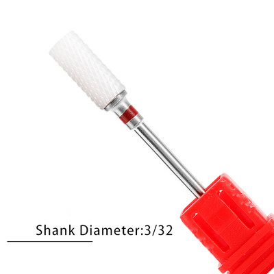 Nagu urbji Flame Keramikas griezēji manikīram Elektriskā pedikīra nagu uzgaļi Gēla lakas noņemšanas vīles Burr nagu aksesuāri